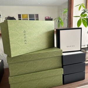 Gucci Green and Black Empty Box